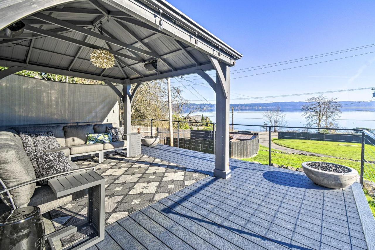 Puget Sound Cabin With Hot Tub And Water Views! Bremerton Exterior photo